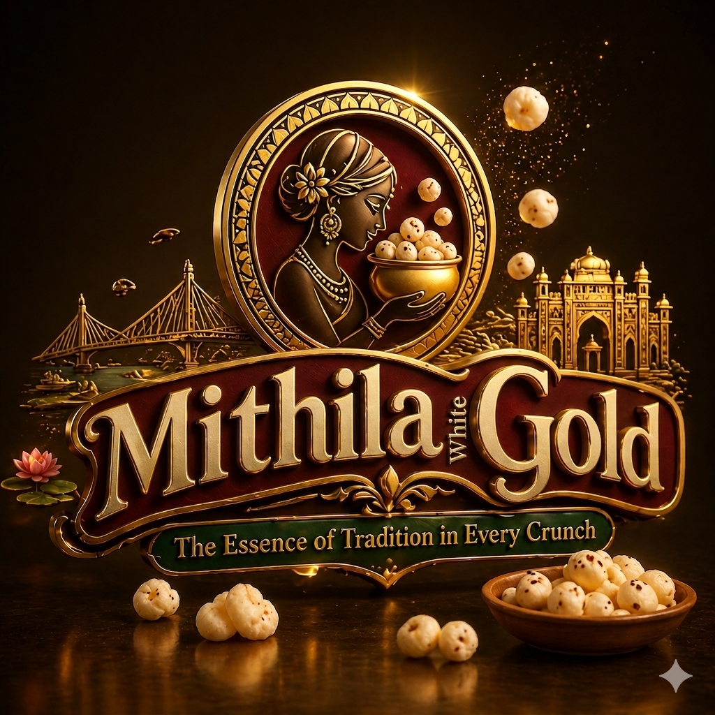 Mithila White Gold Logo